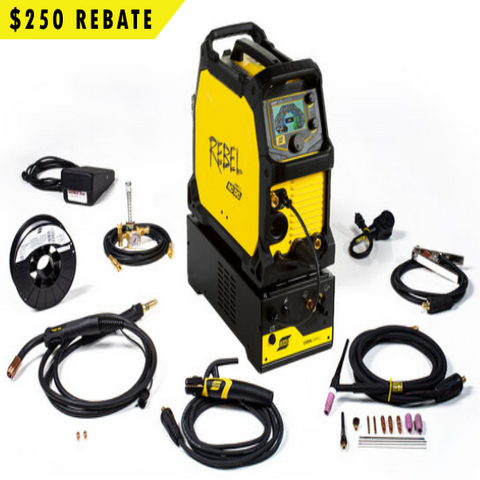 ESAB 0700303000 Rebel 205ic AC/DC Multiprocess Welder, Water Cooled Package