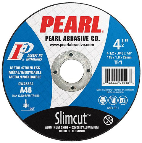 PVCW0632A Pro-V™ SlimCut™ Aluminum Oxide Cut-Off Wheels, T-1, 6" x .040 x 7/8 A46 (25 Pack)