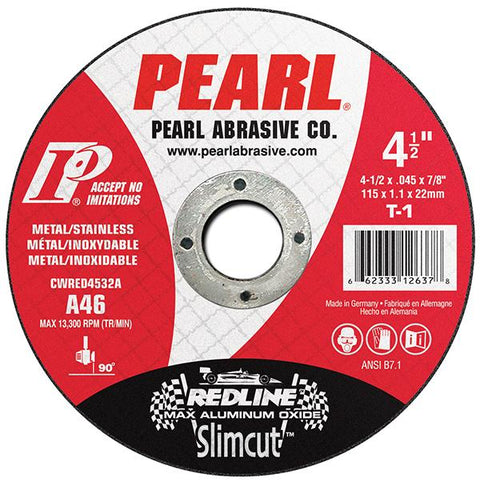 CWRED0732A Slimcut™ Redline Max AO™ Cut-Off Wheels, T-1, 7" x .062 x 7/8 A46 (25 Pack)