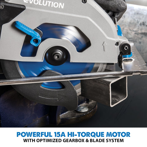 Evolution S185CCSL Metal Cutting Circular Saw, 7-1/4 in. Blade