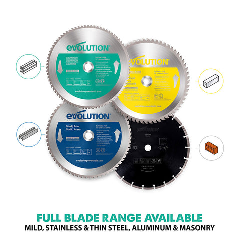 Evolution 12 in. 80T, 1 in. Arbor, Tungsten Carbide Tipped Aluminum and Non-Ferrous Metal Cutting Blade
