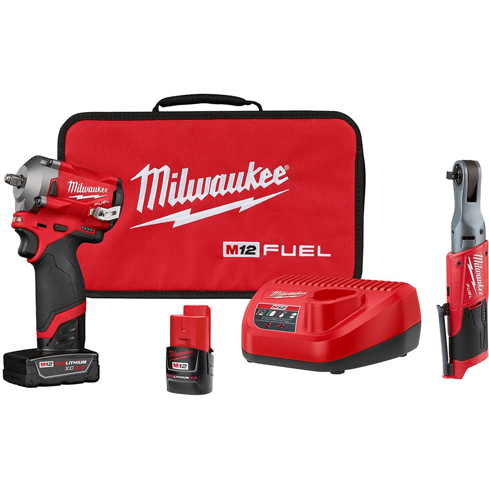 Milwaukee 2554-22 & 2557-20 M12 FUEL Lithium-Ion Cordless 3/8