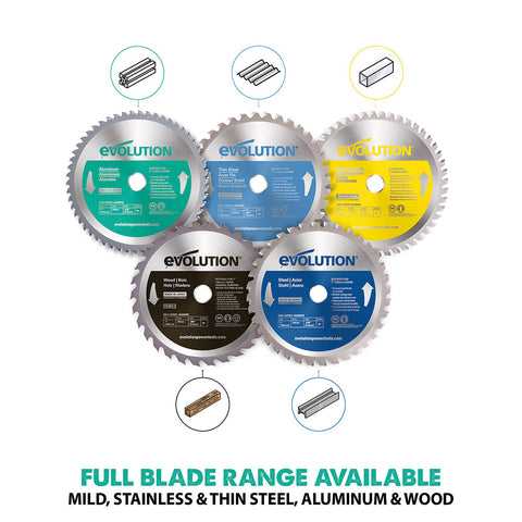 Evolution 7 in. 54T, 25/32 in. Arbor, Tungsten Carbide Tipped Aluminum and Non-Ferrous Metal Cutting Blade