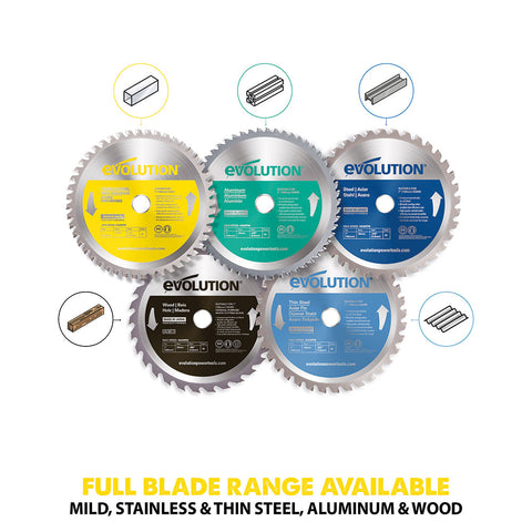 Evolution 7 in. 48T, 25/32 in. Arbor, Tungsten Carbide Tipped Stainless Steel Cutting Blade