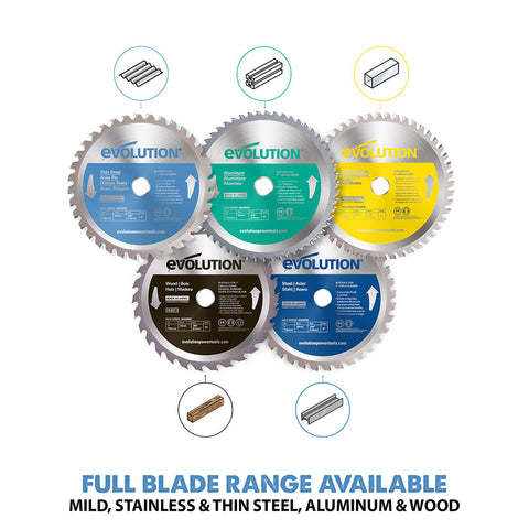 Evolution 7 in. 68T, 25/32 in. Arbor, Tungsten Carbide Tipped Thin Steel and Ferrous Metal Cutting Blade