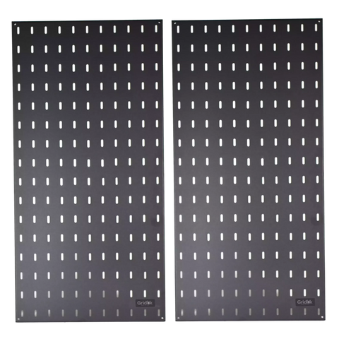 GRIDLOK WALL MOUNT TOOL BOARD w/ HOOKS, 7sq ft, 2pk