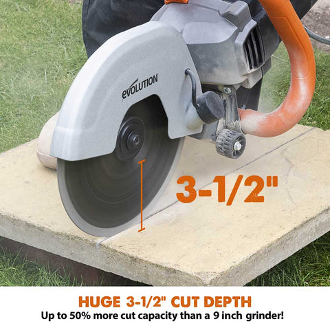 Evolution 9 in., Segmented Edge, 7/8 in. Arbor, Concrete, Stone, Brick Cutting Diamond Blade