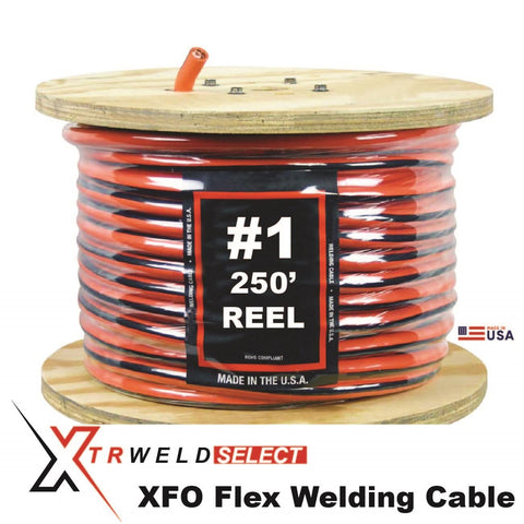 XTRweld Select WCSN1XFO-250 Welding Cable, XFO, 600V, #1 AWG, 250'