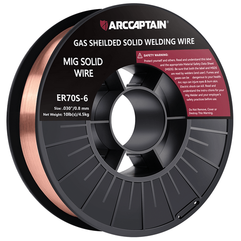 Arccaptain ER70S-6 Welding Wire 10 Lbs Low Spatter Mig Wire