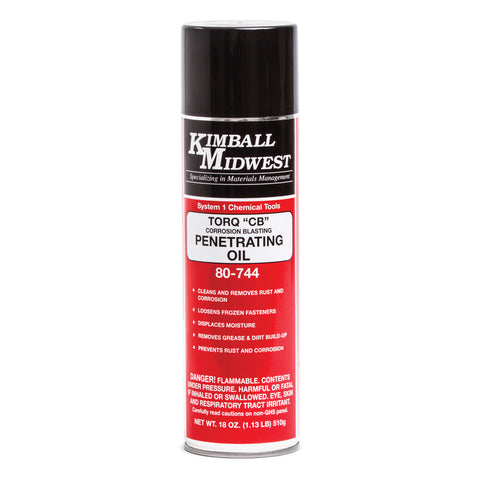 Kimball Midwest 80-744 Torq CB Corrosion Blasting Penetrating Oil, 20oz Can