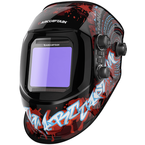 Large Viewing Screen Bloodshed Design 3.94"X3.66" True Color Welding Mask