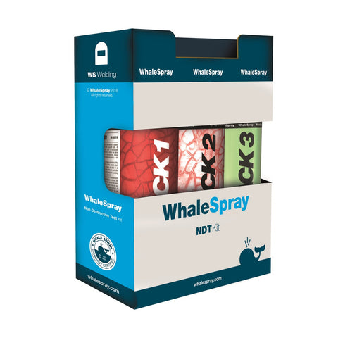 WhaleSpray KIT-NDT4 Crack 1-2-3 NDT Penetrating Liquids Test Kit