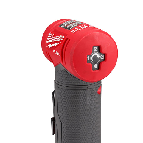 Milwaukee 2485-22 M12 FUEL Lithium-Ion Brushless Cordless 1/4" Right Angle Die Grinder Kit, 2.0 Ah