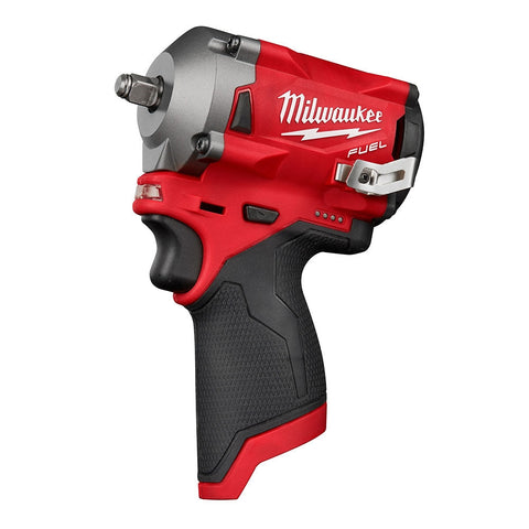 Milwaukee 2554-20 M12 FUEL 12V Lithium-Ion Brushless Cordless 3/8" Stubby Impact Wrench (Tool Only)