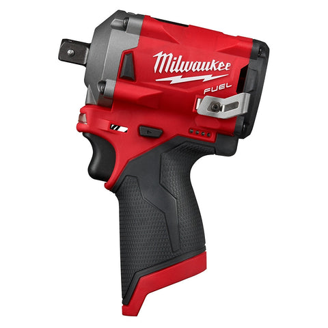 Milwaukee 2555P-20 M12 FUEL 12V Lithium-Ion Brushless Cordless 1/2" Stubby Impact Wrench with Pin Detent (Tool Only)