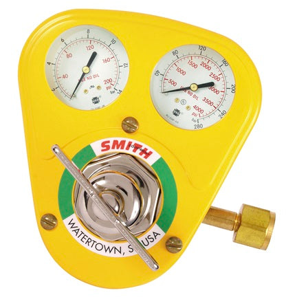 Smith 40-175-540S HD Oxygen regulator, 0-175 PSIG, W/Hard Hat