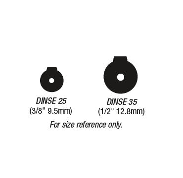 CK Worldwide SL2-25-24 25mm Gas Cooled SAFE-LOC Dinse Connector