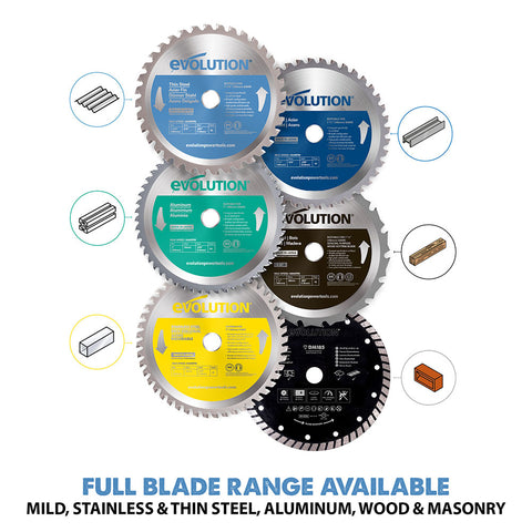 Evolution 7-1/4 in. 68T, 25/32 in. Arbor, Tungsten Carbide Tipped Thin Steel and Ferrous Metal Cutting Blade