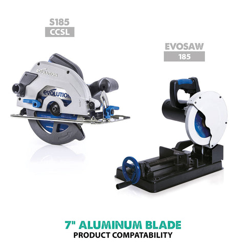 Evolution 7 in. 54T, 25/32 in. Arbor, Tungsten Carbide Tipped Aluminum and Non-Ferrous Metal Cutting Blade
