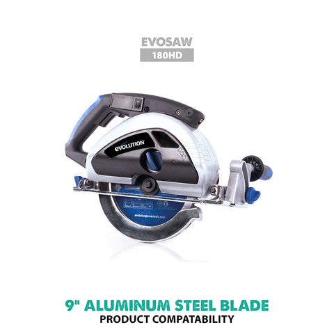 Evolution 9 in. 80T, 1 in. Arbor, Tungsten Carbide Tipped Aluminum and Non-Ferrous Metal Cutting Blade
