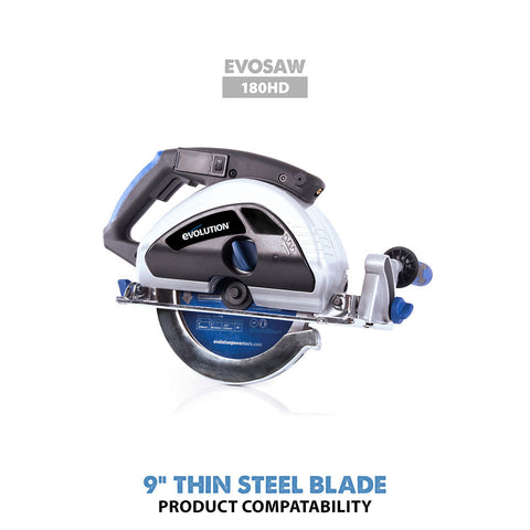 Evolution 9 in. 68T, 1 in. Arbor, Tungsten Carbide Tipped Thin Steel and Ferrous Metal Cutting Blade