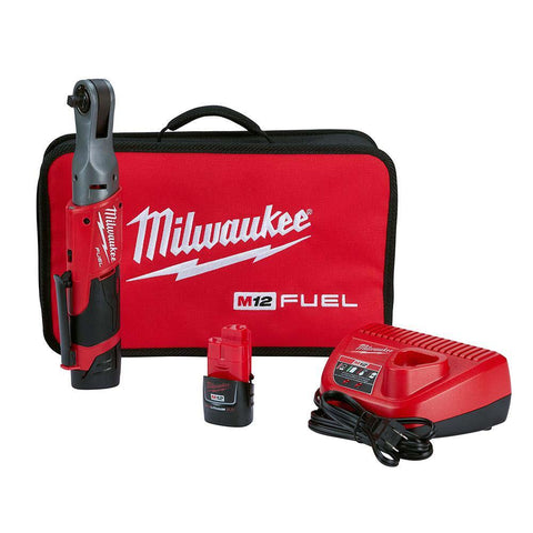 Milwaukee 2557-22 M12 Fuel 3/8" Ratchet 2 Battery Kit