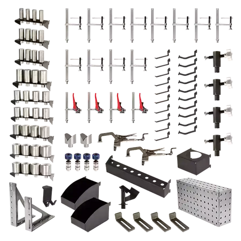 4x8 MOBILE WELDING STATION & TOOL BOARD w/ ACCESSORY KITS