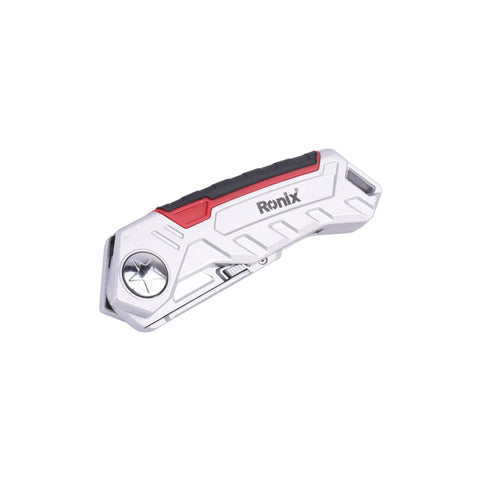 RONIX RH-3009 FOLDING UTILITY KNIFE, 2 LOCKING POSITIONS