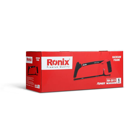 RONIX RH-3613 ALUMINUM ALLOY HACKSAW FRAME W/ 24 TPI BLADE