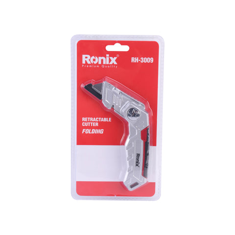 RONIX RH-3009 FOLDING UTILITY KNIFE, 2 LOCKING POSITIONS