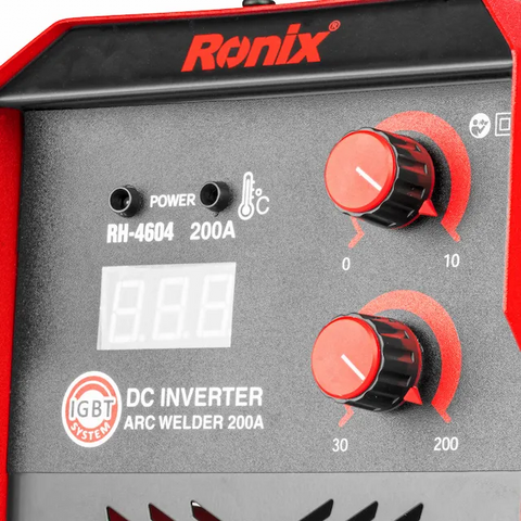 RONIX RH-4604 ARC/STICK WELDER, 200A DC INVERTER