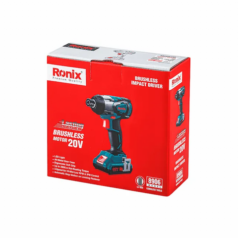 RONIX 8906 CORDLESS IMPACT DRIVER, 20V, BRUSHLESS – Kentucky Toolworks