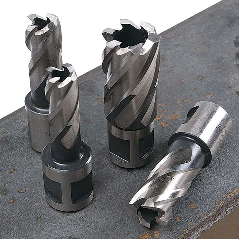 Evolution 6pc 1 in. Depth Annular HSS Mag Drill Cutter Set, 9/16 to 1 in. with 3/4 in. Weldon Shank