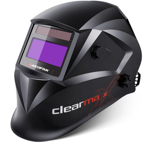 ARCCAPTAIN Digital Auto Darkening Welding Helmet w/ True Color Lens, 3.86"x1.69"